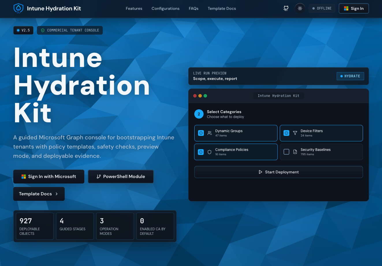 Intune Hydration Kit Has a TUI Now | Jorgeasaurus